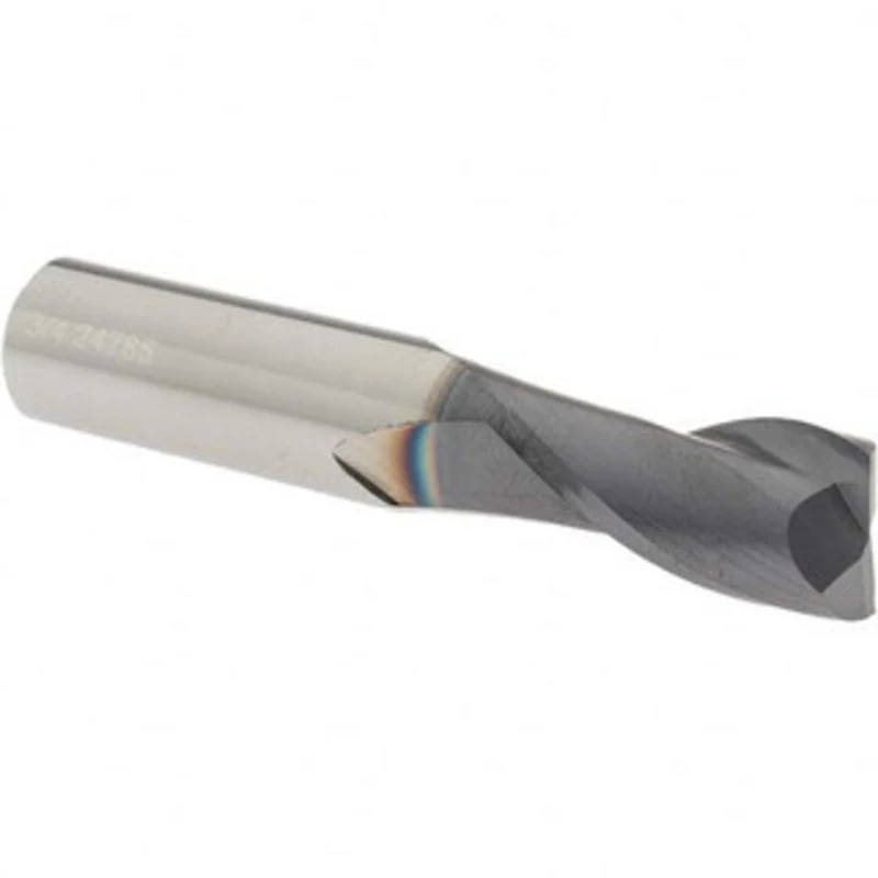 OSG 3/4, 1-1/2 LOC, 3/4 Shank Diam, 4 OAL, 2 Flute, Solid Carbide Square End Mill Single End, TiAlN Finish, Spiral Fl...